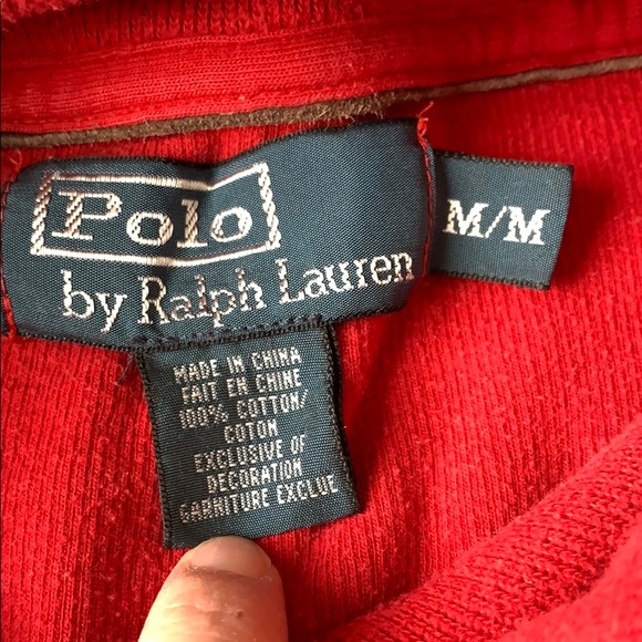 Vintage Polo RL Red Sweatshirt Size Medium - Picture 3 of 3